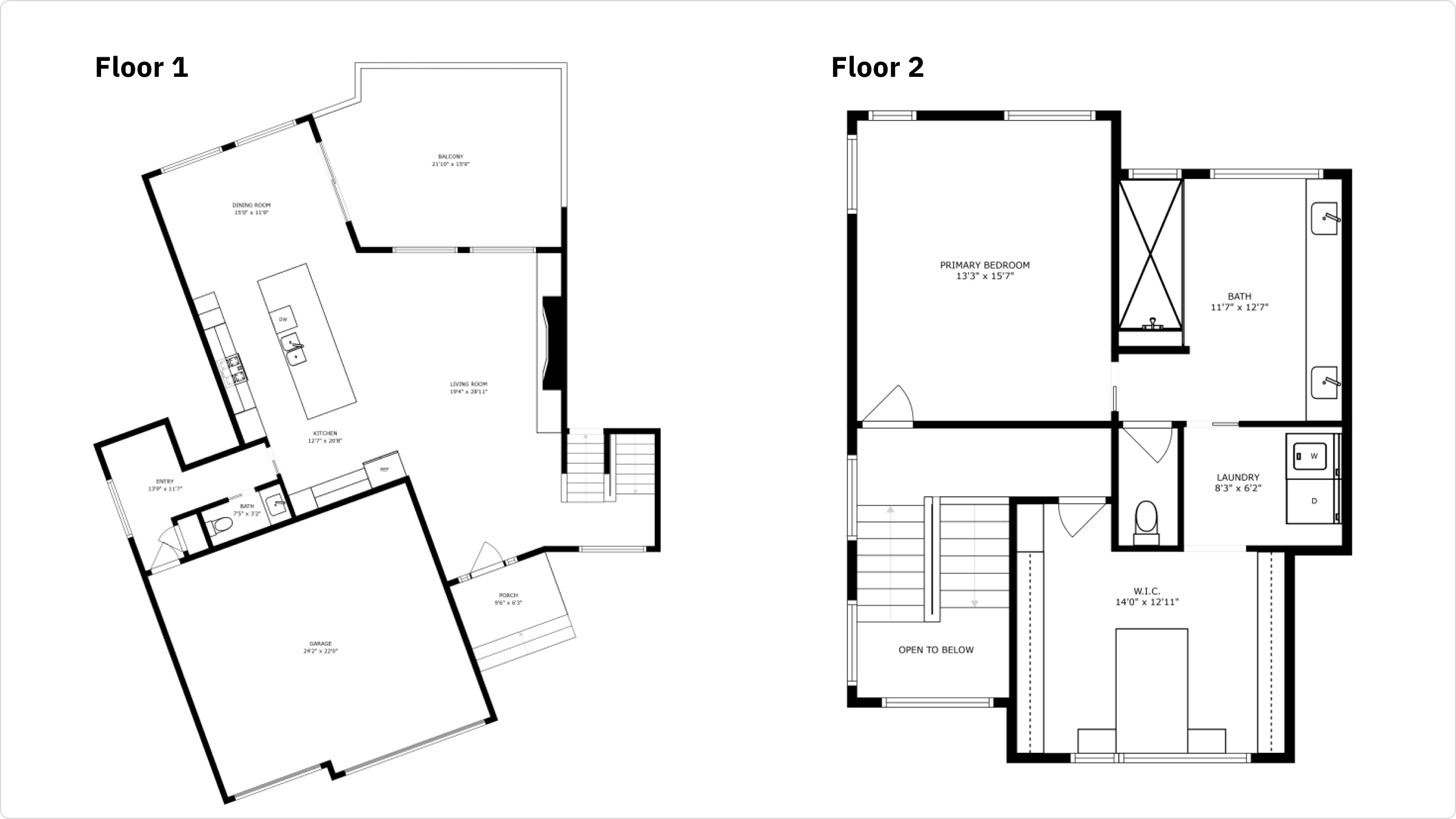 A floor plan generated by a Matterport Model